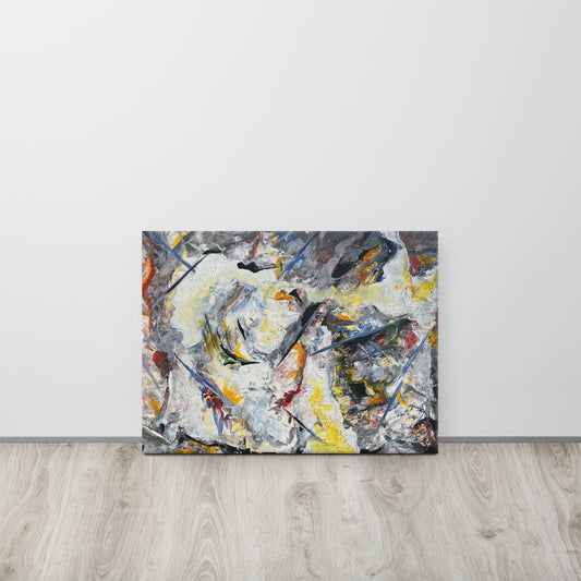 "Primary Storm" print on canvas